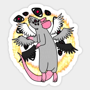 Biblically Accu-Rat Angel (Full Color Version) Sticker